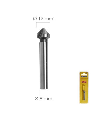 Fresa Vaciadora HSS Ø 12 mm. Para Taladro / Fresadora - Imagen 1
