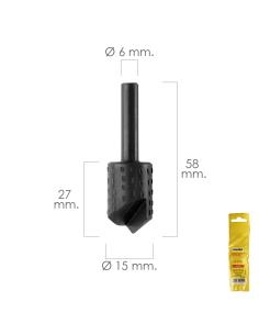 Fresa Rotativa Madera Para Vaciado Ø 15 mm. Para Taladro / Fresadora - Imagen 1