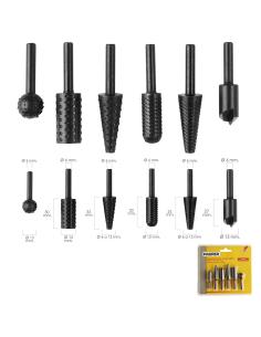 Juego Fresas Rotativas Para Metal y Madera 6 Piezas Para Taladro / Fresadora - Imagen 1