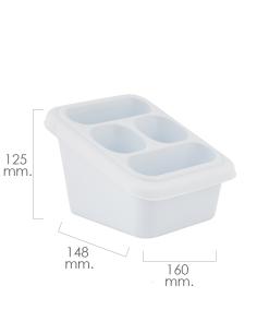 Escurrecubiertos Plástico Con Bandeja Antigoteo. - Imagen 1