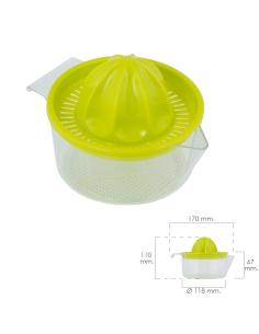 Exprimidor Zumo Manual Frutas Con Jarra Plástico Ø 12 x 11 cm. - Imagen 1