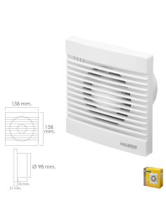Extractor Humos Baño 13 Watt. Salida Ø 98 mm. - Imagen 1