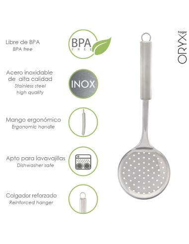 Espumadera Cocina Acero Inoxidable 34x11,5 (Alt) cm. - Imagen 1