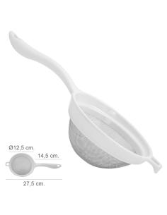 Colador Acero Inoxidable Ø 12,5 cm. Con Mango Plastico - Imagen 1