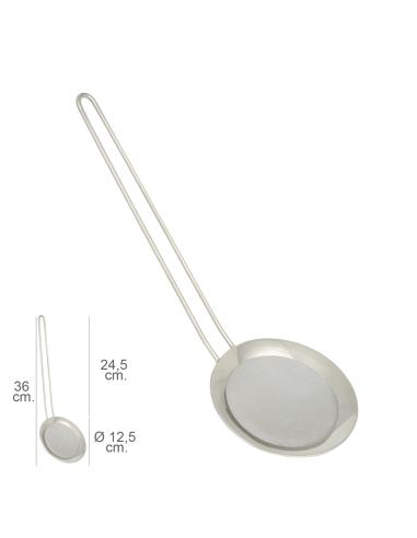 Espumadera Malla Acero inoxidable Ø 12,5 cm. Con Mango 24,5 cm. - Imagen 1