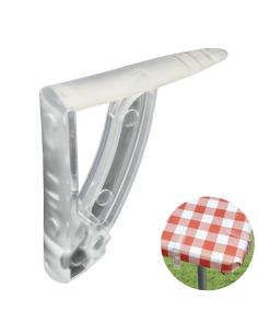 Sujeta Manteles Transparentes Con Muelle Extrafuerte 4 Piezas - Imagen 1