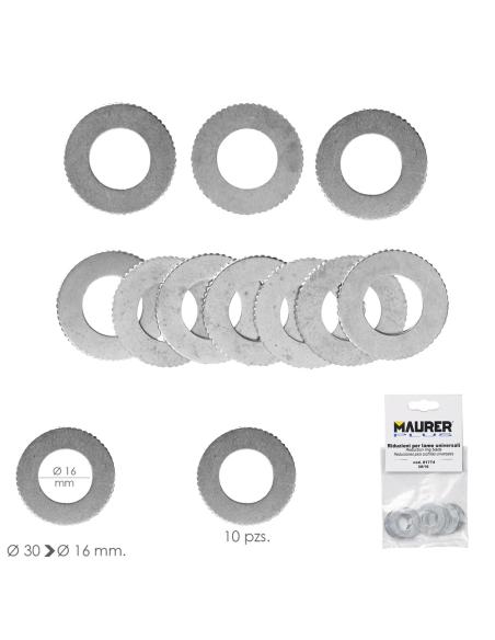 Adaptadores / Reductores Disco Corte Madera Ø 30 a Ø 16 mm. (Bolsa 10 piezas) - Imagen 1