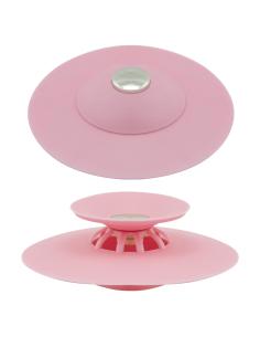 Tapón Universal Fregadero Lavabo Bañera Silicona Con Cestillo Ø 10 cm. - Imagen 1