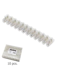 Regleta Ficha Empalme 16 Amperios / Seccion 12 mm. Envase de 10 Regletas de 12 Fichas Cada Una. - Imagen 1