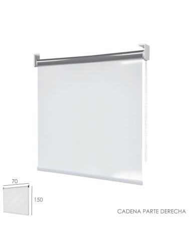 Mampara Cortina Enrollable PVC Transparente, Medidas 70 x 150 cm. Cadena Lado Derecho - Imagen 1