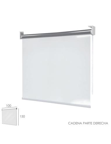 Mampara Cortina Enrollable PVC Transparente, Medidas 100 x 150 cm. Cadena Lado Derecho - Imagen 1