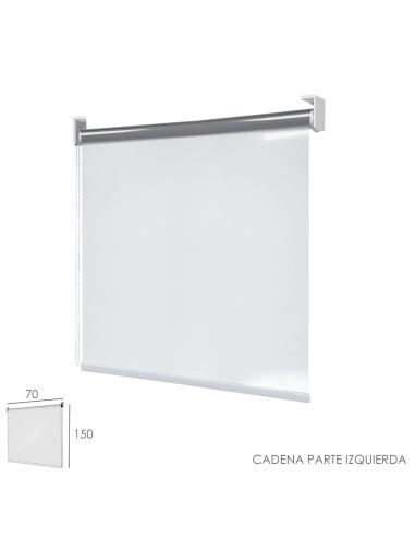 Mampara Cortina Enrollable PVC Transparente, Medidas 70 x 150 cm. Cadena Lado Izquierdo - Imagen 1