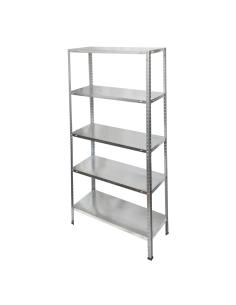 Estanteria Acero Galvanizado con 5 Baldas 150x75x30 cm. Baldas ajustables. Peso maximo 150 Kg. - Imagen 1
