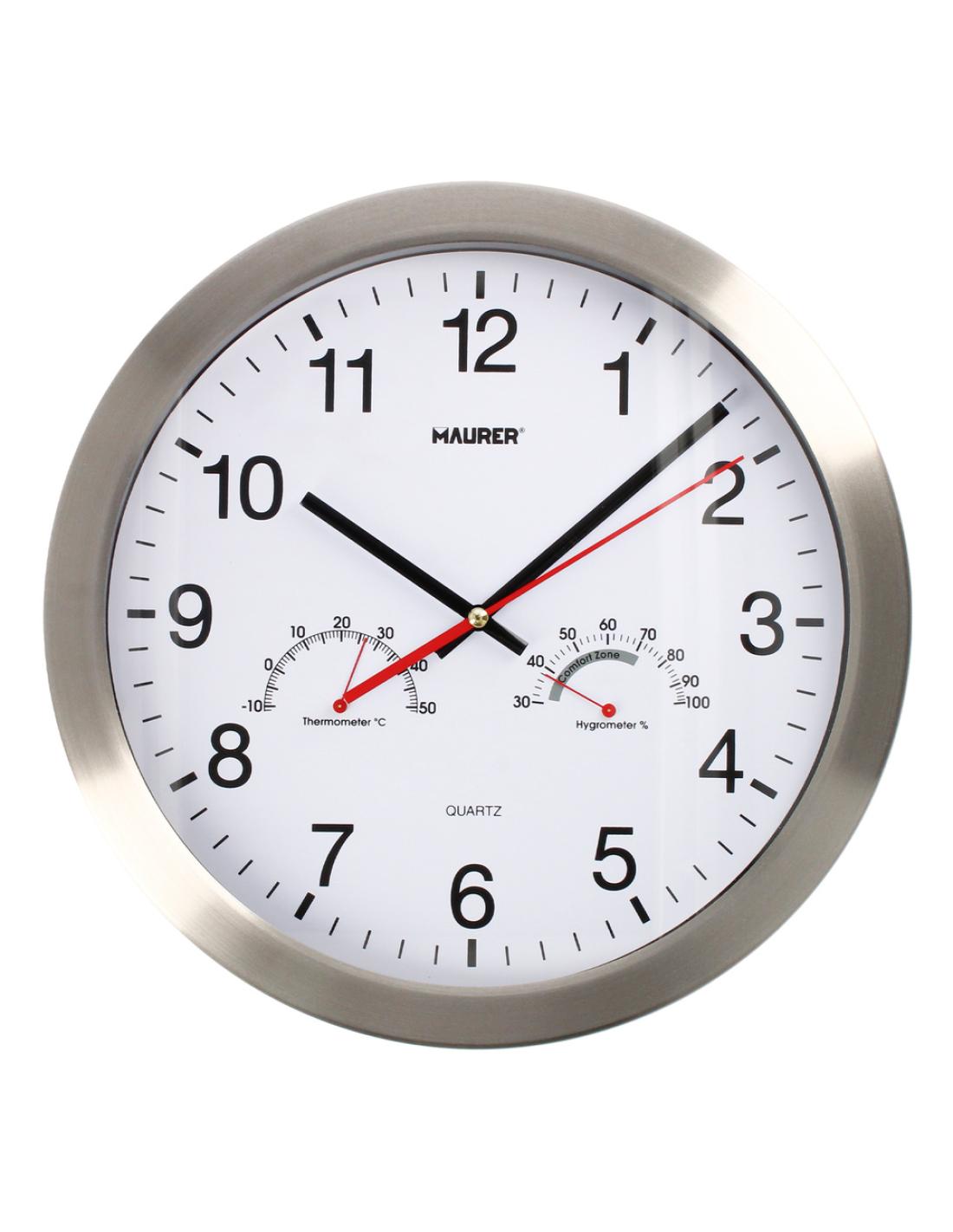 Reloj con termómetro de pared hotsell