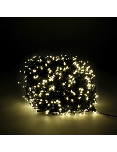 Guinalda Luces Navidad 1000 Leds Color Blanco Calido. Luz Navidad Interiores y Exteriores Ip44 - Imagen 1