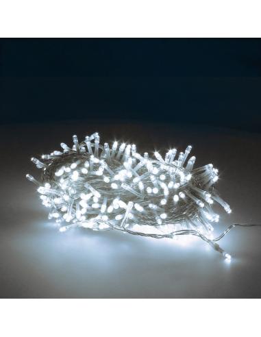 Guinalda Luces Navidad 300 Leds Color Blanco Frio Luz Navidad Interiores y Exteriores Ip44. Cable Transparente. - Imagen 1