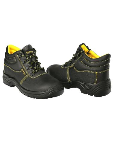Botas Seguridad S3 Piel Negra Wolfpack  Nº 43 Vestuario Laboral,calzado Seguridad, Botas Trabajo. (Par) - Imagen 1