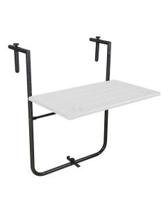 Mesa Plegable Colgante Para Balcones / Terrazas 36x60 cm. Altura Regulable - Imagen 1
