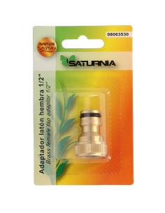 Adaptador Manguera Laton  1/2" Hembra, Adaptador Grifo, Conector Grifo A Conector Rapido - Imagen 1