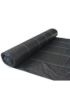 Malla Antihierbas (Rollo 2,0x100 Metros) Gramaje 110 Gr/m2. Malla Anti Maleza, Malla Geotextil Jardin, Tela Anti Hierbas Jardin,