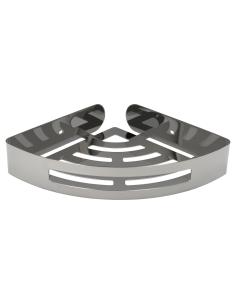 Cestillo Rincon Baño Autoadhesivo, Color Inox Con Efecto Espejo, Autoadhesivo Resistente o Con Tornillos - Imagen 1