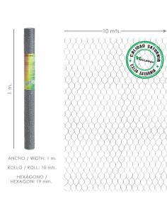 Enrejado Triple Torsion 19 / Ancho 100 cm. Rollo 10 Metros Uso Domestico - Imagen 1
