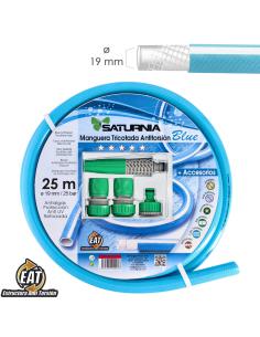 Manguera Tricotada No Torsion Blue Ø 19 mm. Rollo 25 metros. Con Accesorios,  Manguera Anti Torsion, Manguera Sin Dobleces, - Im