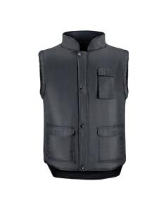 Chaleco Multibolsillos Negro XXL, Chaleco Poliester Con 3 Bolsillos Esteriores y Uno Interior, Chaleco Trabajo, Chaleco Laboral 