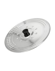 Tapadera Multiusos Acero Inoxidable Ø 28 cm. Uso Tapa Anti Salpicaduras y Escurridor. Tapadera Adpatable Diferentes Medidas - Im