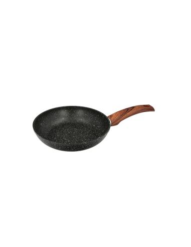 Sarten Aluminio Forjado Antiadherente Ø 20 x 4,5 cm. Mango Engomado / 5 capas / Acabado Piedra / Apta Para Todo Tipo de Cocinas 