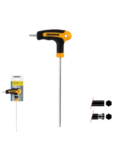 Llave Allen Con Bola Mango Forma T 4,0 mm. Con Colgador - Imagen 1