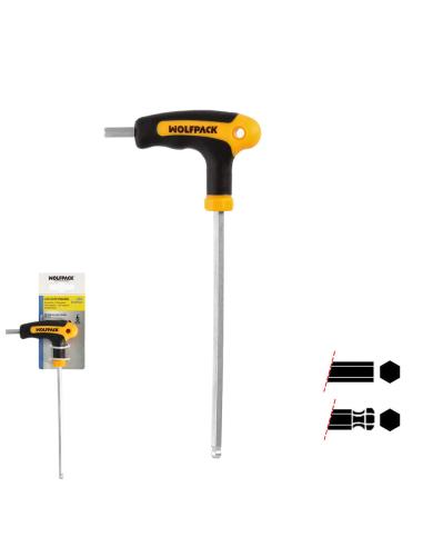 Llave Allen Con Bola Mango Forma T 6,0 mm. Con Colgador - Imagen 1