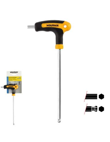 Llave Allen Con Bola Mango Forma T 8,0 mm. Con Colgador - Imagen 1
