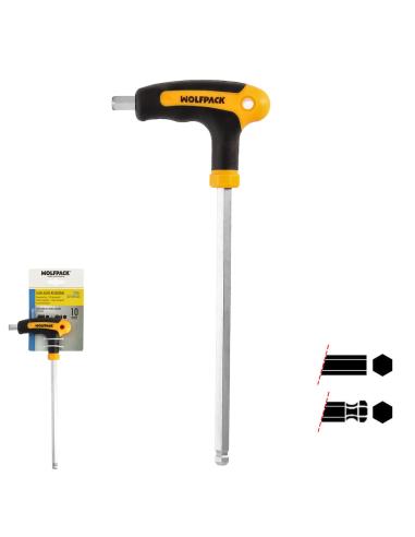 Llave Allen Con Bola Mango Forma T 10,0 mm. Con Colgador - Imagen 1