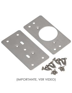 Placas de Reparacion Bisagras Cazoleta 4,7x9 cm. 2 piezas. Placa Repara Puertas, Placa Reparación Bisagras Mueble - Imagen 1