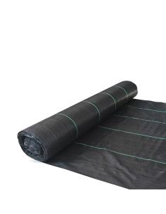 Malla Antihierbas (Rollo 1,55x100 Metros) Gramaje 110 Gr/m2. Malla Anti Maleza, Malla Geotextil Jardin, Tela Anti Hierbas Jardin