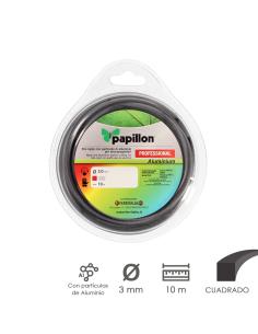 Hilo Nylon y Aluminio Desbrozadoras Cuadrado Professional Ø 3,0 mm. Rollo 10 metros. Hilo Nylon Corte Hierba, Jardin, Maleza - I