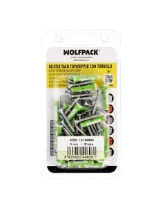 Blister Tacos Topgripper Bimaterial Con Tornillos Ø 5 mm. 50 Piezas Taco Anclaje Universal, Taco Hormigon, Taco Pladur, - Imagen