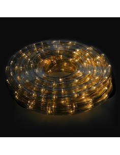 Luces Navidad Tubo Luz Blanca Calida 240 LEDs Uso Exteriores / Interiores Protección IP44 Rollo 10 Metros