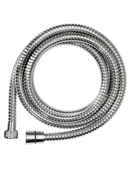 Flexo / Manguera Ducha Acero Inoxidable 1,50 Metros Accesorios de Latón. Flexible, Resistente a Torceduras, Conexión Estandar