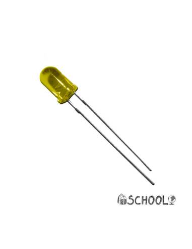 Diodo led amarelo 5mm (artesanato) 1,9v edm