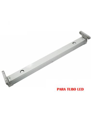 Armadura fluorescente para tubo led 2x9w (eq. 18w) 220v 61cm edm