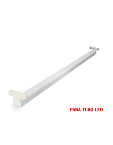 Armadura fluorescente para tubo led 2x18w (eq. 36w) 220v 123cm edm