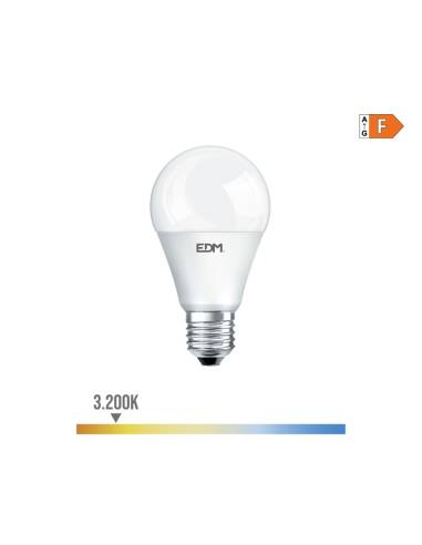 Lâmpada de led standard e27 12w 1154lm 3200k luz quente ø5,9x11,5cm edm