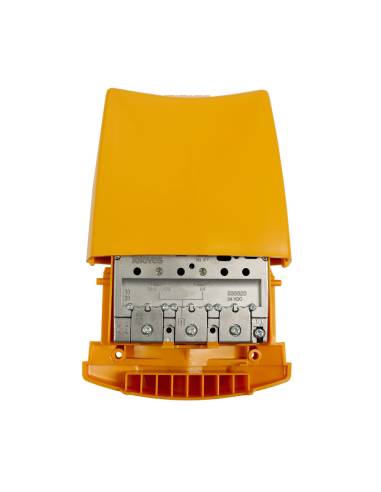 Amplificador de antena para mastro de exterior - ampliaçao fm: 15db uhf: 41db televes