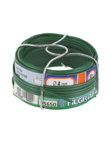 Linha plastificada cor verde ø4mmx50m filgraf