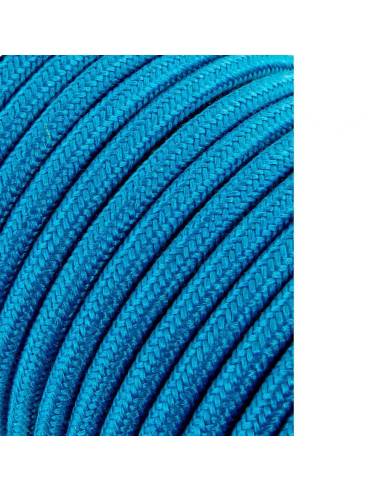 Cable cordon tubulaire 2x0,75mm c68 azul claro 25m