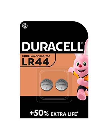 Micro pilha botão alcalina duracell lr44 1,5v (blíster 2 un) ø11,6x5,4mm