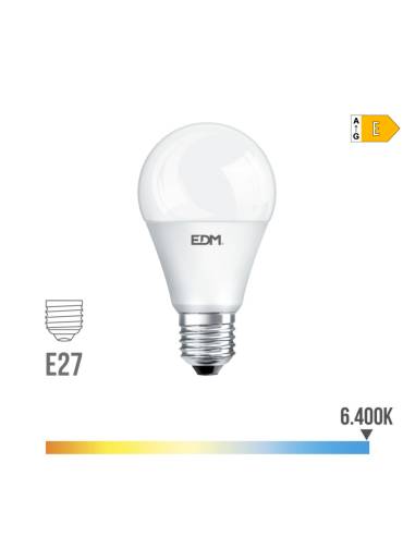 Lâmpada de led standard e27 20w 2100lm 6400k luz fria ø6,5x12,5cm edm