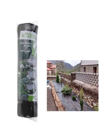 Malla anti malas hierbas color negro 1,50x8m progarden